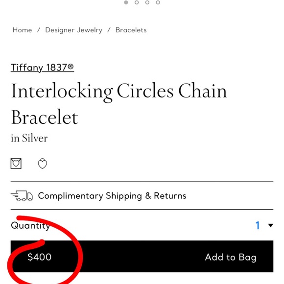 Tiffany & Co Interlocking Bracelet - Picture 3 of 3